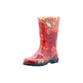 Sloggers Woman's Rain and Garden Boot Paisley Red Size 9 5004RD09
